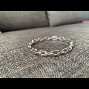 Coach silver bangle bracelet
